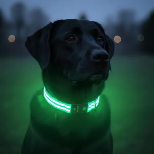 Miniatura 6 de Tractive Collar de perro con luz LED recargable USB impermeable (azul)