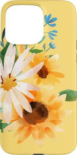 Miniatura 28 de iPhone 16 Yellow Sunflower Vintage Flower Petals Case