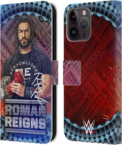 Miniatura 84 de Head Case Designs Officially Licensed WWE Distressed Logo Roman Reigns Leather Wallet Case Compatible with Apple iPhone 11