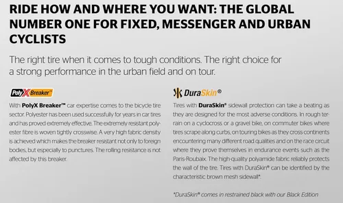 Miniatura 3 de Continental Gatorskin - Neumático de bicicleta de carretera sin cámara con cuentas de alambre, neumático urbano y de turismo resistente