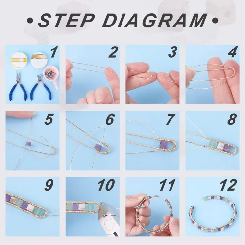 Miniatura 4 de KISSITTY 180 cuentas espaciadoras de piedras preciosas de jaspe azul natural de 0.157 pulgadas (0.157 in), cuentas de cristal semipreciosas, mini