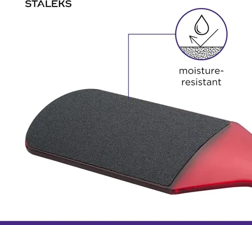 Miniatura 5 de STALEKS PRO Expert 10 Tipo 2 - Lima de pie de plástico (grano 80/120), herramienta ergonómica de pedicura de doble cara para callos y piel