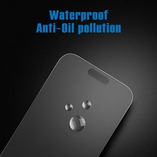 Miniatura 4 de Mothca Paquete de 2 Protectores de Pantalla de Vidrio Mate para iPhone 15 Pro Max [6.7 pulgadas] + Paquete de 2 Protectores de Lente de Cámara