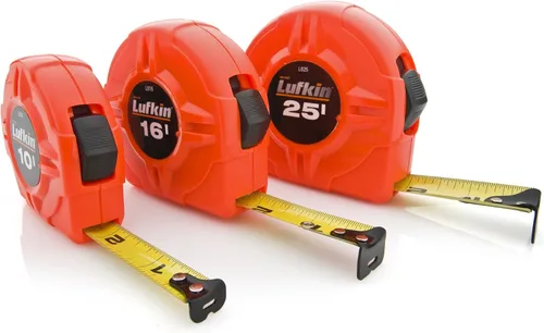 Miniatura 5 de Cinta métrica retráctil Lufkin, 1 pulgada x 26 pies, de alta visibilidad, color naranja, L625CME