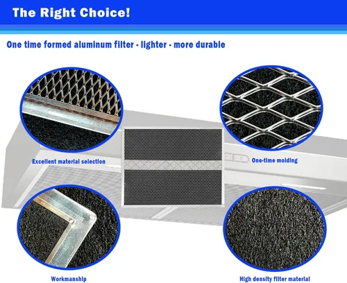 Miniatura 3 de HPF30 Filtros de carbón sin conductos Filtro de carbón compatible con filtro de campana Broan S97020466 14-5/8 pulgadas x 12-7/8 pulgadas