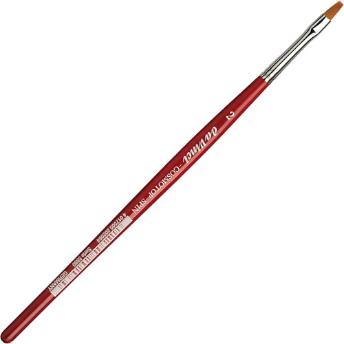 Miniatura 152 de da Vinci Watercolor Series 5580 CosmoTop Spin Pincel de Pintura, Redondo Sintético con Mango Rojo