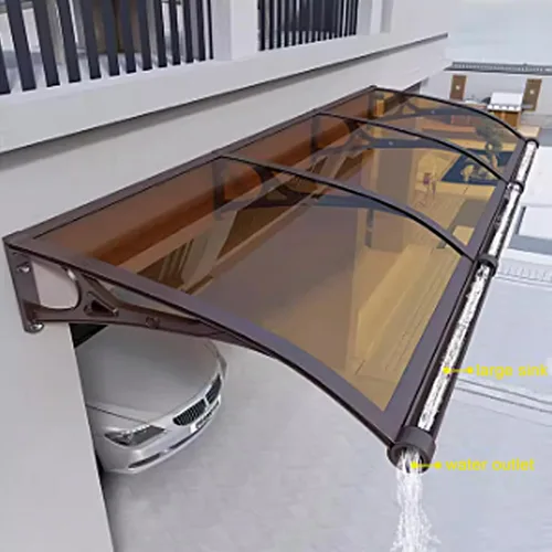 Miniatura 2 de Toldo para puerta delantera, patio, porche, toldo de protección contra la lluvia y la nieve, cubierta de protección contra la lluvia para ventana