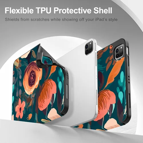 Miniatura 8 de May Chen Funda para iPad Pro de 11 pulgadas (4ª, 3ª, 2ª y 1ª generación) 2022 2021 2020 2018, soporte triple + soporte para lápiz + encendido