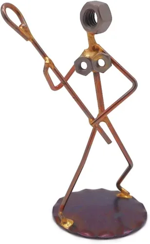 Miniatura 9 de Figura de arte de metal coleccionable hecha a mano, accesorios de escritorio, trofeo, regalo de jefe, decoración de oficina en casa