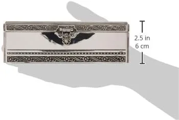 Miniatura 3 de Joyero de plata antigua con cerradura con joyas
