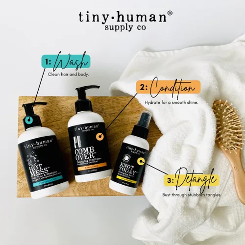 Miniatura 5 de Tiny Human Supply Co Hot Mess Baby Wash & Shampoo, Classic Baby, 8 onzas (paquete de 1) pH equilibrado, ingredientes naturales, sin sulfatos