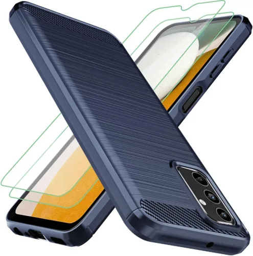 Osophter Funda para Samsung Galaxy A15 5G: con 2 protectores de pantalla para Samsung Galaxy A15 5G Funda protectora de goma TPU flexible para