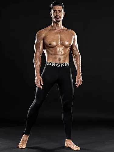 Miniatura 2 de DRSKIN Paquete de 5, 4, 3 o 1 pantalón de compresión para hombre, leggings deportivos, capa base, correr, atletismo, entrenamiento, activo