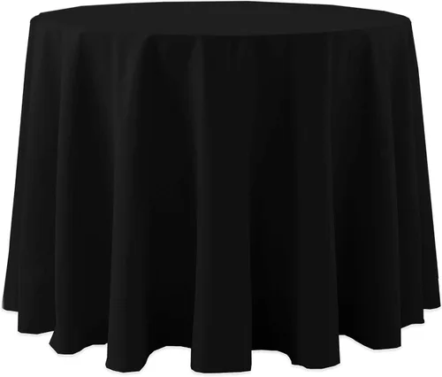 Miniatura 31 de Ultimate Textile Cotton-Feel - Mantel redondo de 90 pulgadas para comedor, color berenjena, color morado