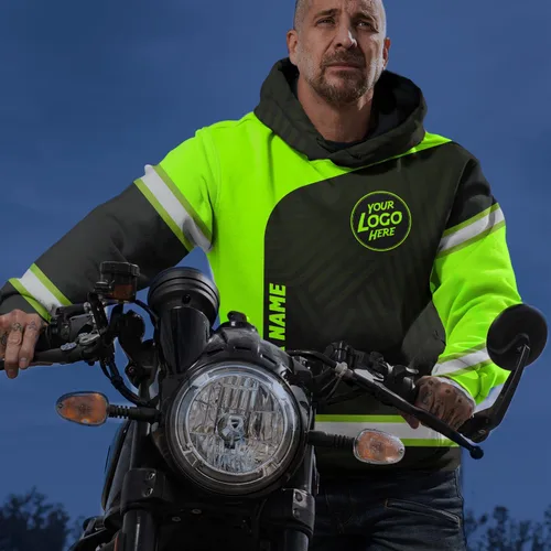Miniatura 6 de Uniform Company - Polo reflectante de alta visibilidad para hombres y mujeres, polo de seguridad, ropa de trabajo para trabajadores Sudadera