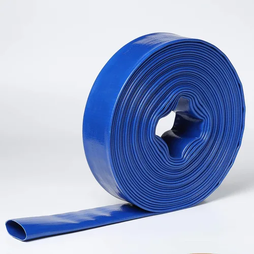 Miniatura 6 de 6" EN X 300' pies de PVC agrícola Lay Flat Discharge Pump Hose con Roscado Camlock Pin Lug