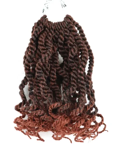 Miniatura 45 de Cabello rubio de ganchillo para mujeres negras, trenzas senegalesas onduladas de ganchillo de 12 pulgadas, trenzas kinky de ganchillo cortas 27613