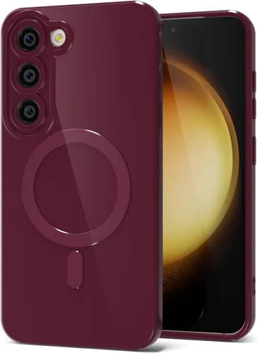 Miniatura 89 de Svanove para Samsung Galaxy S22 Funda de teléfono de silicona magnética, compatible con Magsafe, linda para mujeres, brillante color brillante, gel