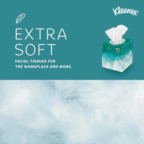 Miniatura 6 de Kleenex Pañuelos Faciales Profesionales, a Granel (21270), 2 Capas, Blanco, Formato de Caja Cúbica Vertical, Diseñado para Empresas