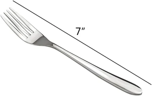 Miniatura 3 de Kekow Tenedores de postre de 12 piezas, acero inoxidable, 7 pulgadas