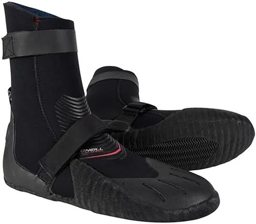 O'Neill Heat - Botas de neopreno con punta redonda de 0.197 in con suela de goma texturizada para surf en agua fría, paddleboarding, esnórquel
