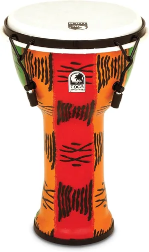 Miniatura 16 de Toca Freestyle II Mecánicamente Tuned Djembe - Puesta de sol africana