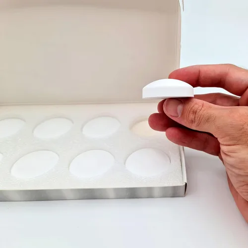 Miniatura 8 de Pesos magnéticos potentes anti-soplado para cortina de ducha para una experiencia de baño sin salpicaduras - Envueltos en silicona 360° - Nunca se