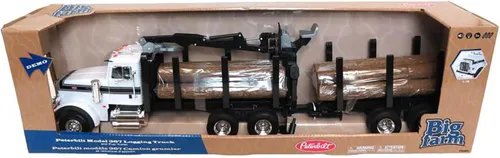 Miniatura 3 de TOMY ERTL Big Farm Camión Quitanieves Peterbilt Escala 1:16 con Caja Volquete, Juguete para Niños, Amarillo, 3 Años en Adelante