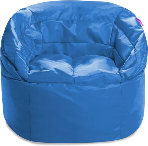 Miniatura 81 de Posh Beanbags - Sillón puff grande, 38 pulgadas, color azul rey sólido Nylon suave - Azul real