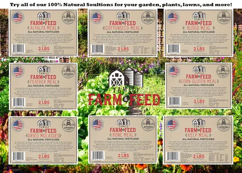 Miniatura 6 de Fertilizante de harina de alfalfa de jardín natural Mezcla granular 2 libras..