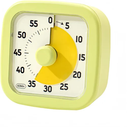 Miniatura 10 de Temporizador visual para niños en casa - Temporizador visual de 60 minutos para niños para el aula, oficina en casa, reloj de cuenta atrás