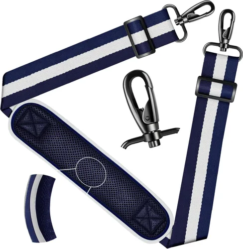 Miniatura 49 de ZINZ Correa de hombro universal de 59 pulgadas con almohadilla transpirable fija ultra gruesa, correa de hombro ajustable y resistente para bolsa