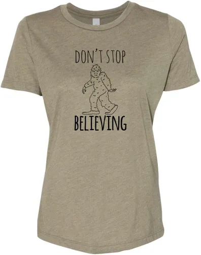 Miniatura 9 de Cute Women's Screen Printed Crew Neck Tee, Shirts With Sayings, Dusty Blue or Olive
