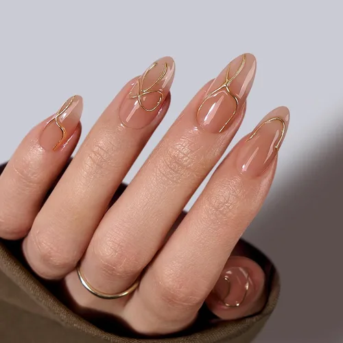 Miniatura 51 de BTArtbox Uñas Postizas Blancas Cortas a Presión - Uñas Postizas de Gel Suave en Forma de Almendra, Uñas Blancas con Pegamento para Uñas, Uñas