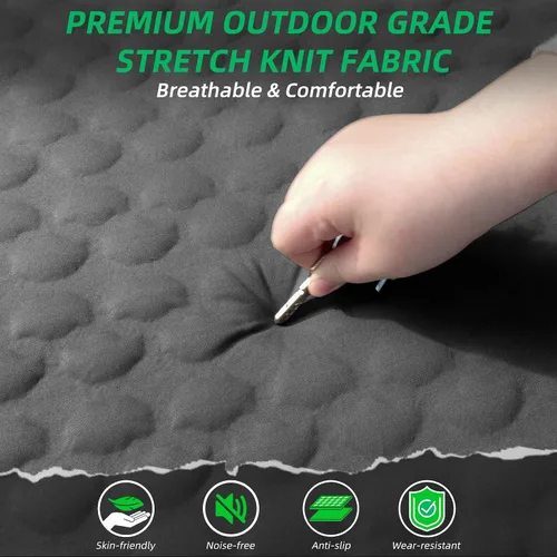 Miniatura 5 de Colchoneta de dormir autoinflable con bomba eléctrica, espuma viscoelástica ultra gruesa de 4 pulgadas con almohada, colchón de campamento aislado