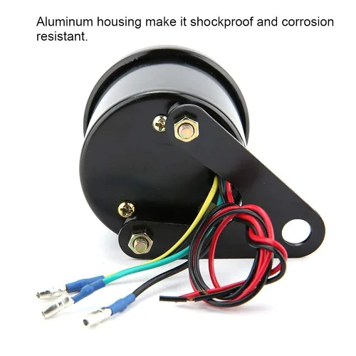 Miniatura 8 de Tacómetro de 13000 RPM para motocicleta, indicador universal de 12V con retroiluminación LED, contador de revoluciones para motor de carburador