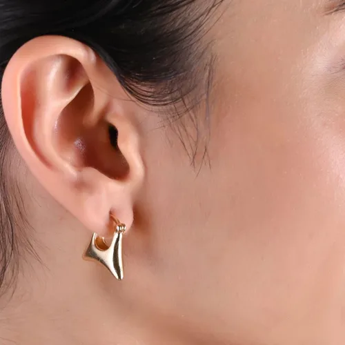 Miniatura 38 de Gempires - Aretes ligeros y gruesos, delicados y minimalistas, hipoalergénicos, chapados en oro, sin deslustre, diseño clásico, para uso diario