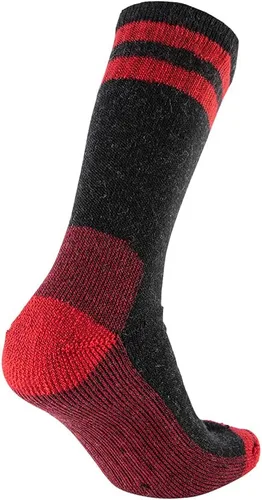 Miniatura 6 de Cerebro Calcetines de lana merino para hombre, calcetines acolchados a media pantorrilla que absorben la humedad, calcetines de senderismo