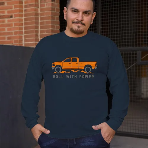 Miniatura 113 de Tee Hunt Camisetas gráficas y camisetas sin mangas para hombre Roll with Power Pickup Truck