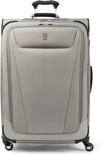 Travelpro Maxlite 5 Softside - Equipaje expandible con 4 ruedas giratorias maleta ligera para hombres y mujeres Champán Cuadros grande 29 pulgadas