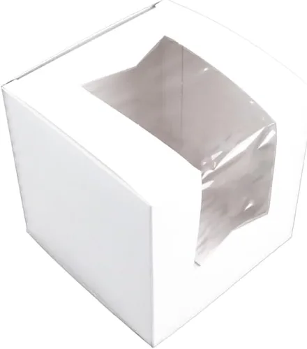 Miniatura 6 de Southern Champion Tray 0908 - Caja de cartón de papel de estraza, revestimiento de arcilla, blanco, sin ventana, 4-1/2 pulgadas de largo x 4-1/2