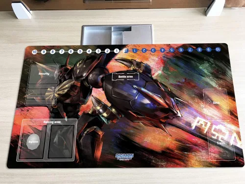 Nuevo DTCG Duel Playmat Digimon Omegamon Juego de Cartas Coleccionables TCG CCG Alfombrilla + Bolsa Gratis (ZD002-161-SM)