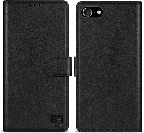 Miniatura 20 de ZZXX Funda tipo cartera para iPhone 7 Plus/iPhone 8 Plus con bloqueo RFID, ranura para tarjetas, función atril, cierre magnético, funda protectora
