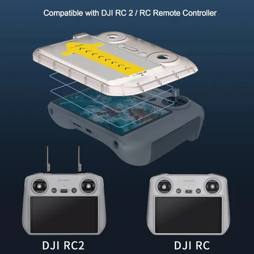 Miniatura 4 de Protector de pantalla Mini 5 Pro RC 2 con kit de alineación automática, Mini 4 Pro/Air 3S/Mavic 4Pro/Mini 3 3Pro/Accesorios remotos de pantalla