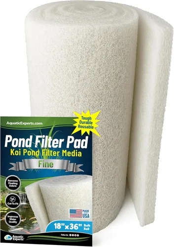 Miniatura 17 de Aquatic Experts Almohadilla de filtro clásica para estanque Koi FINE – Filtro de estanque en rollo blanco a granel, filtros de estanque ultra