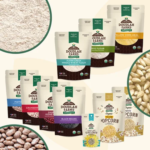 Miniatura 7 de Frijoles rojos oscuros secos orgánicos, 1 libra, sin OMG, orgánicos USDA, cultivados a partir de suelo regenerativo, certificado limpio probado