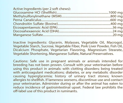 Miniatura 18 de Healthy Breeds Great Pyrenees Z-Flex Max - Masticables suaves para cadera y articulaciones, 50