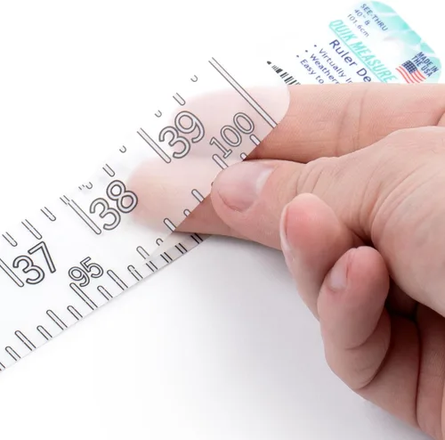 Adhesivo para regla de 40 pulgadas / 39.4 in | Cinta métrica adhesiva de doble escala | Imperial y métrica | Fabricado en Estados Unidos |