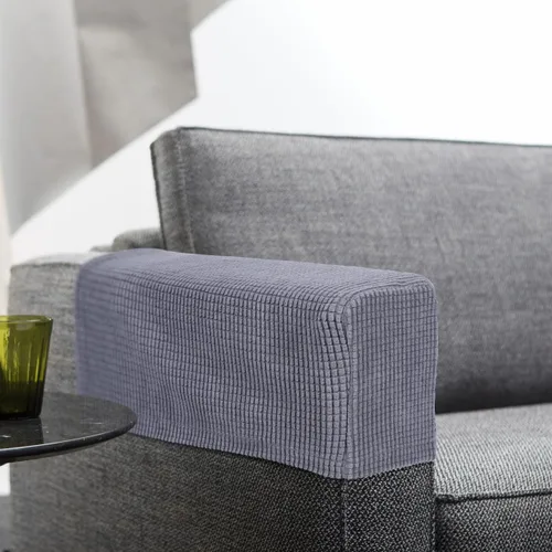 Miniatura 7 de SUPVOX Funda elástica universal para reposabrazos de sofá, 2 piezas, protector de reposabrazos elástico de vellón suave para sofá y sillón, toallas