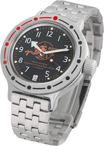 Miniatura 2 de Vostok Amphibian - Reloj de pulsera automático para hombre cuerda automática militar para bucear anfibio reloj 380